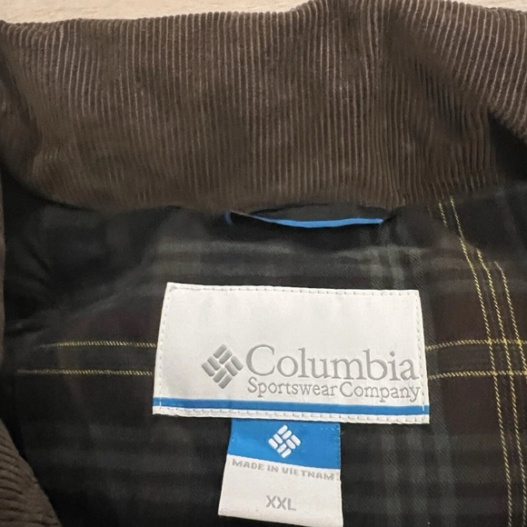 Columbia Omni Shield Goose Down Filled Puffer Coat Corduroy Collar - Picture 6 of 11